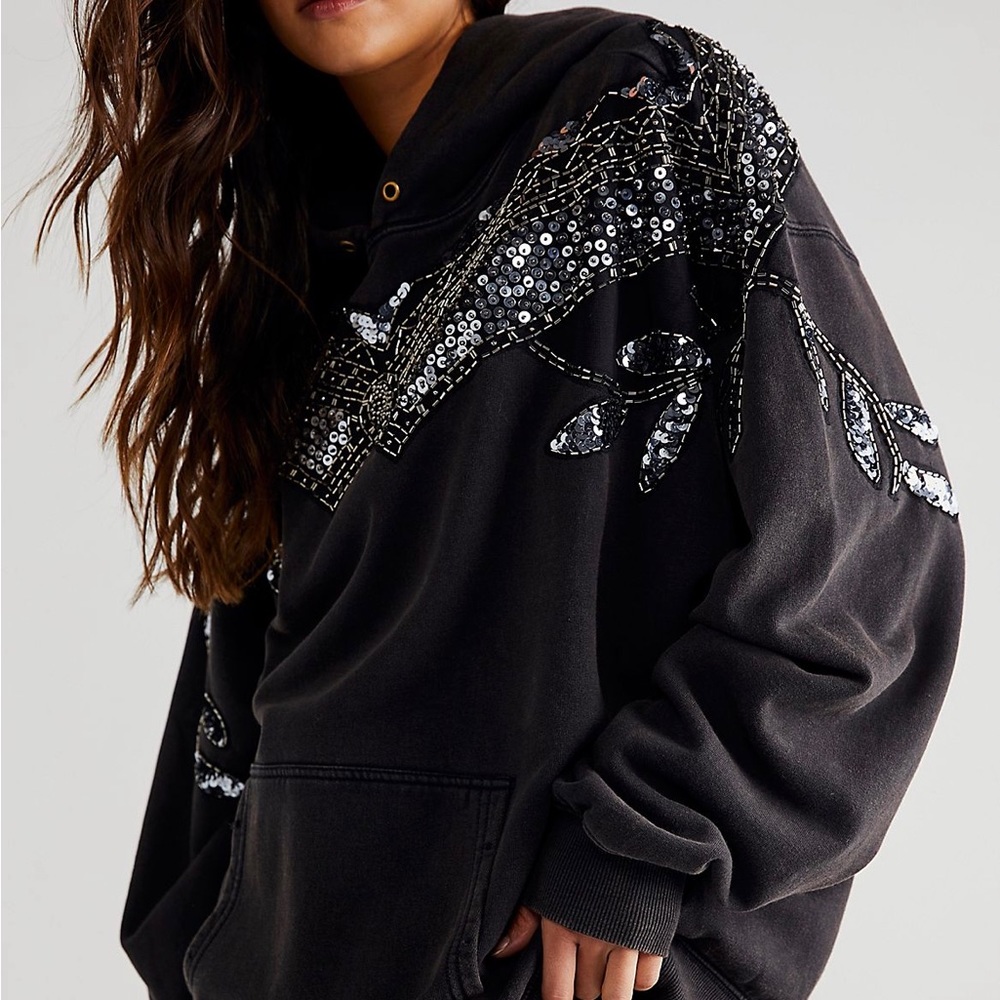 Free People glam sweatshirt hoodie